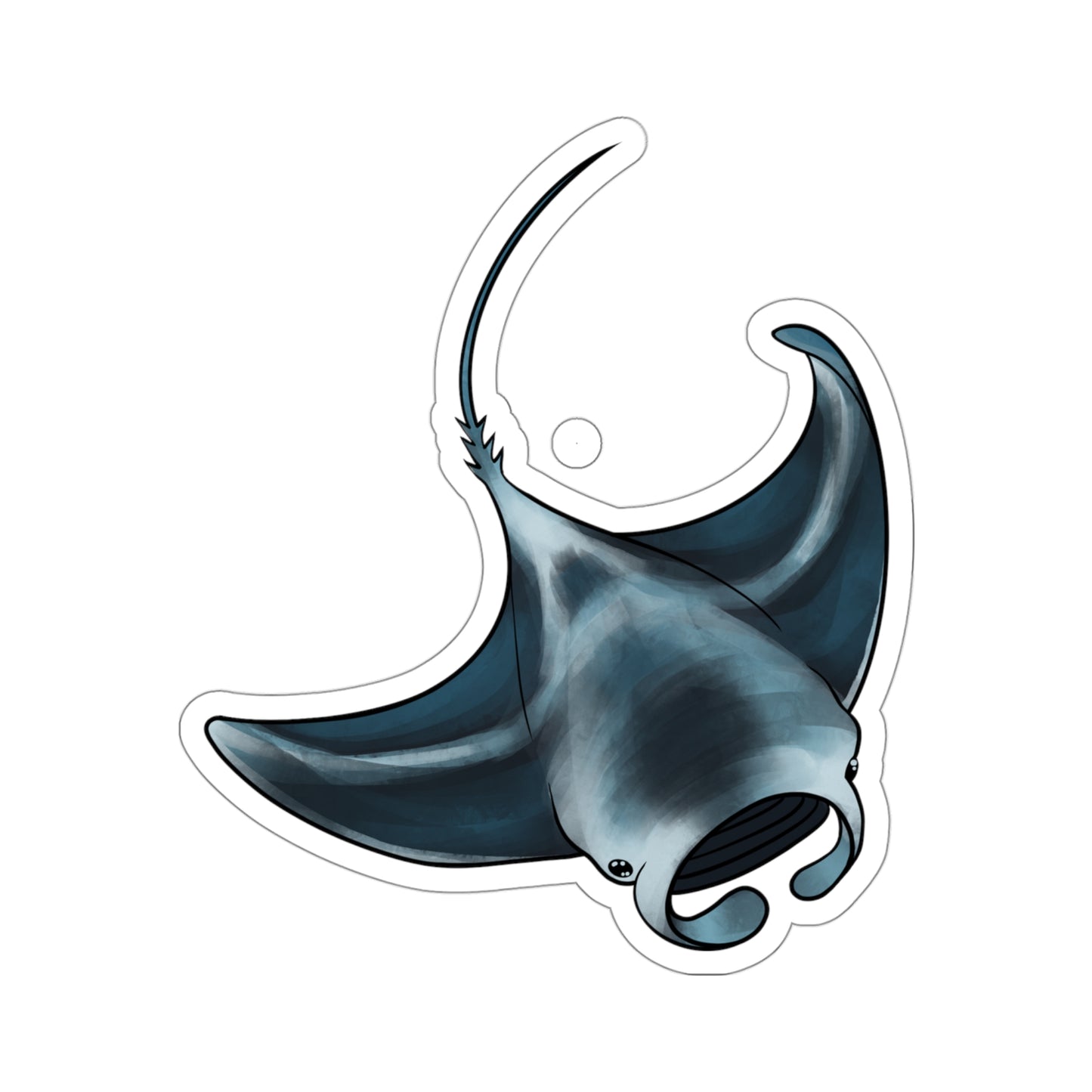 Manta Ray fish ocean marine animal Kiss-Cut Sticker