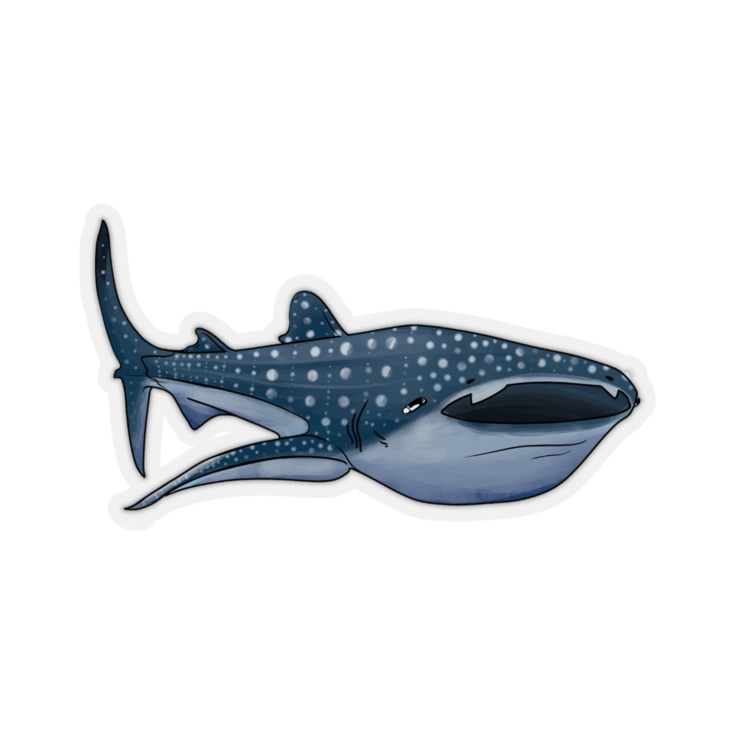 Whale Shark ocean marine animal Kiss-Cut Sticker