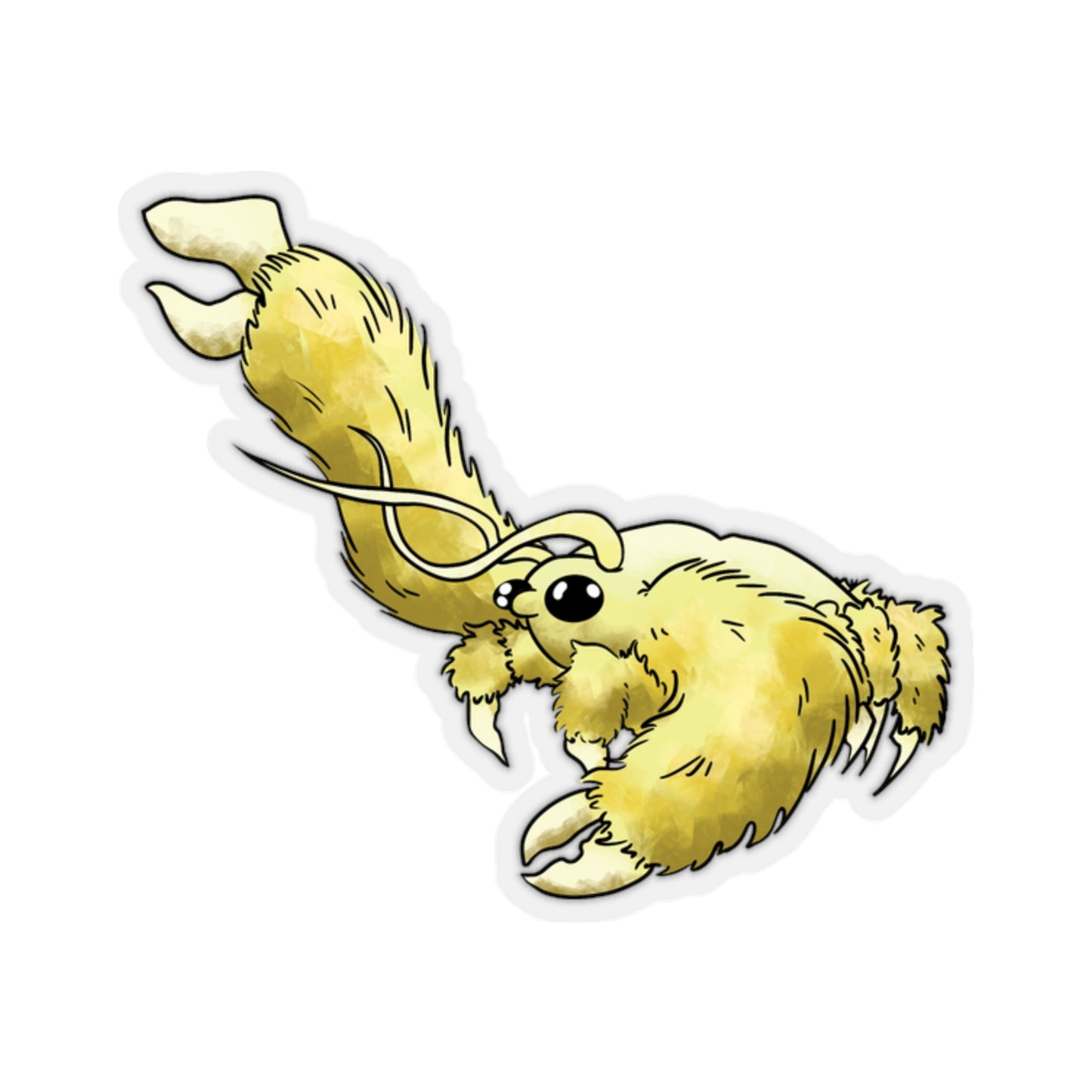 Yeti Crab ocean marine sea animal Kiss-Cut Sticker