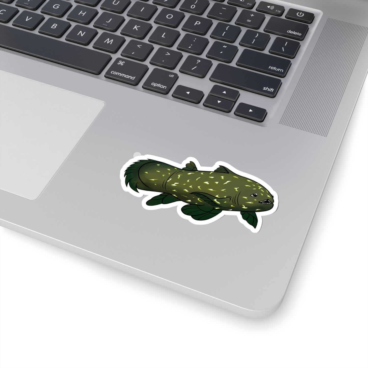 Coelacanth fish deep sea ancient lobe finned ocean marine animal Kiss-Cut Sticker