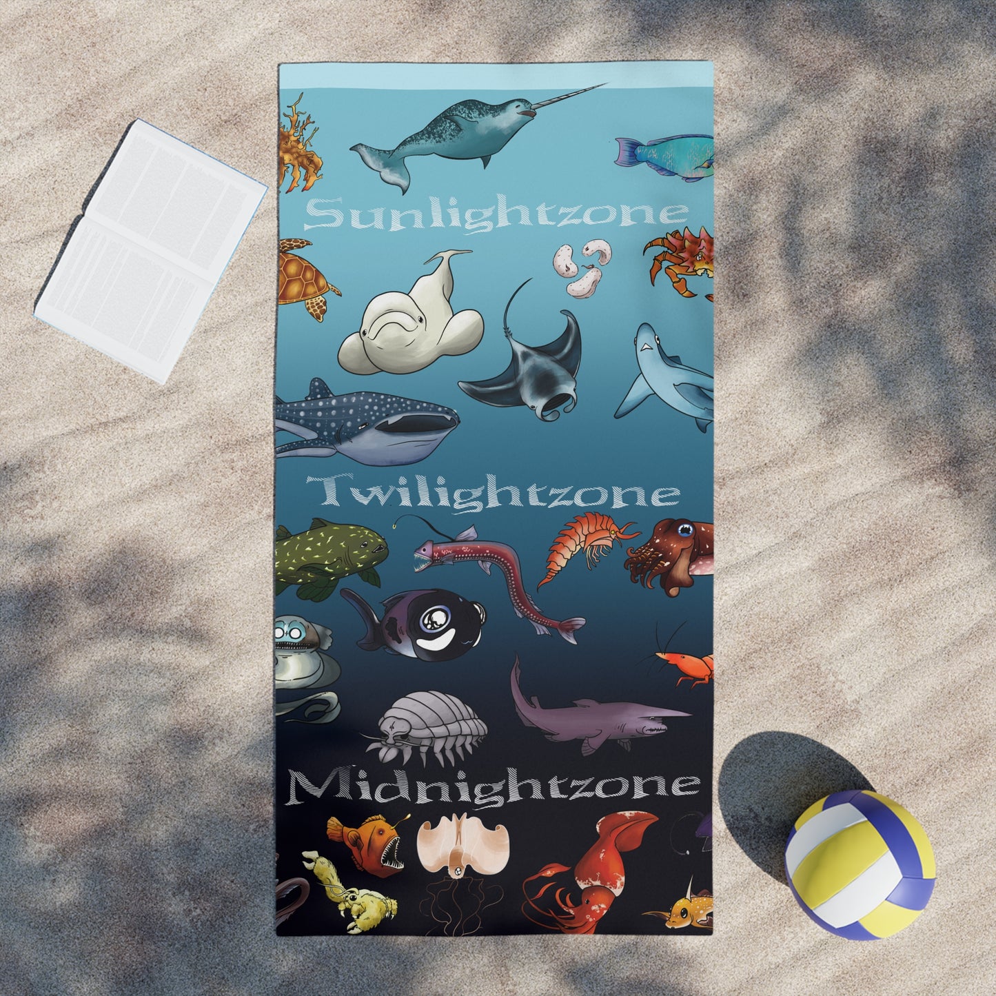 Ocean Zones Beach Towels