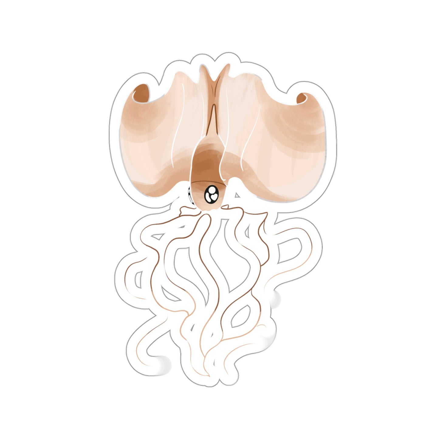 Magnapinna squid ocean marine animal Kiss-Cut Sticker