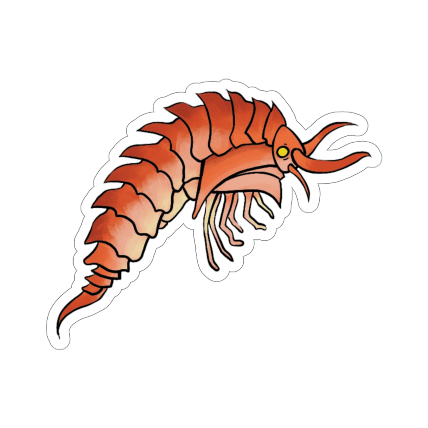 Epimaria Loricata ocean marine animal Kiss-Cut Sticker