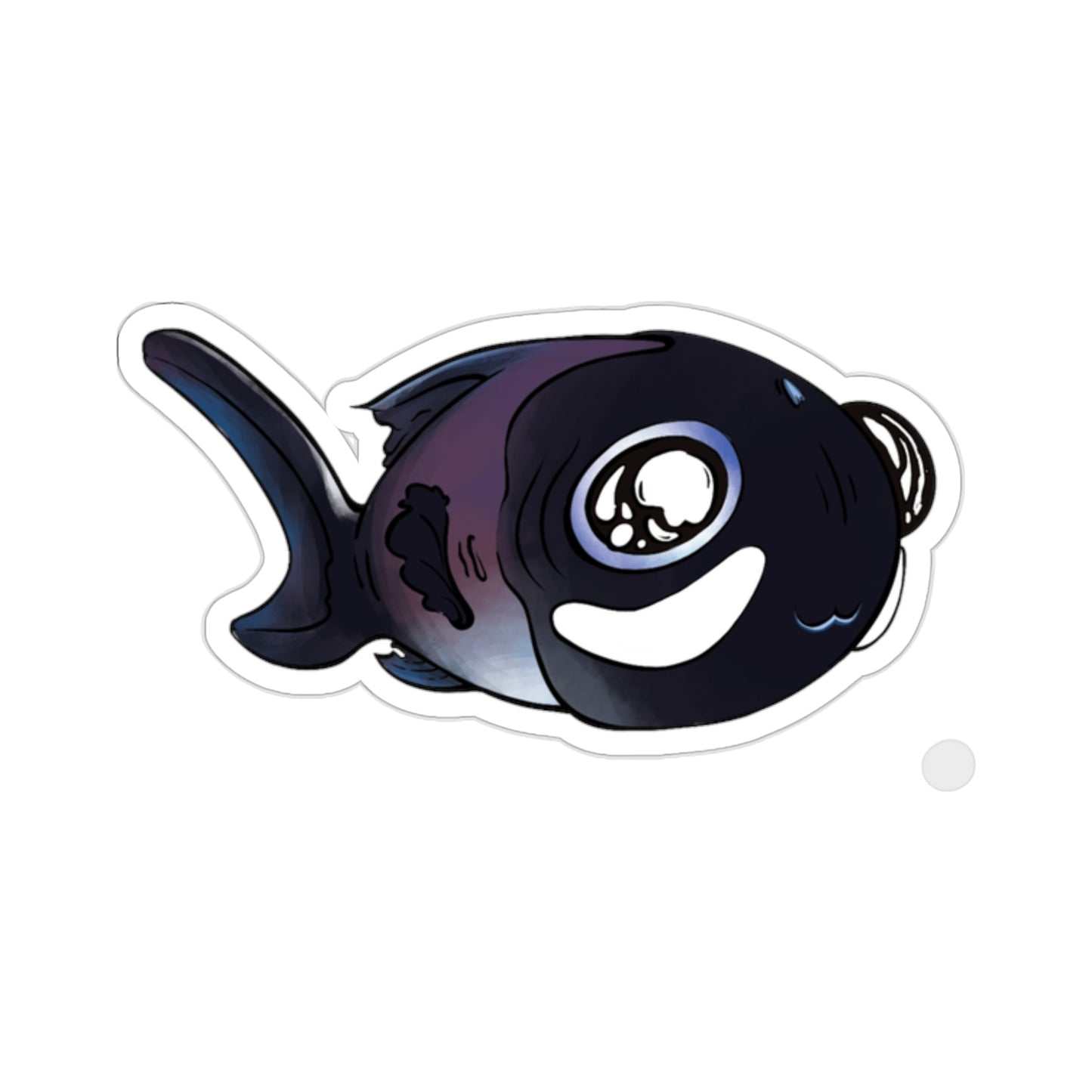 Cute Flashlight fish ocean marine sea animal Kiss-Cut Sticker