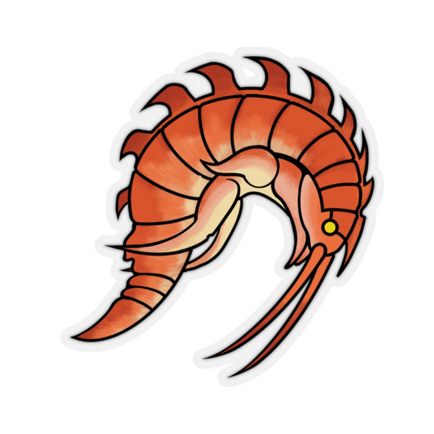 Epimaria Loricata ocean marine animal Kiss-Cut Sticker