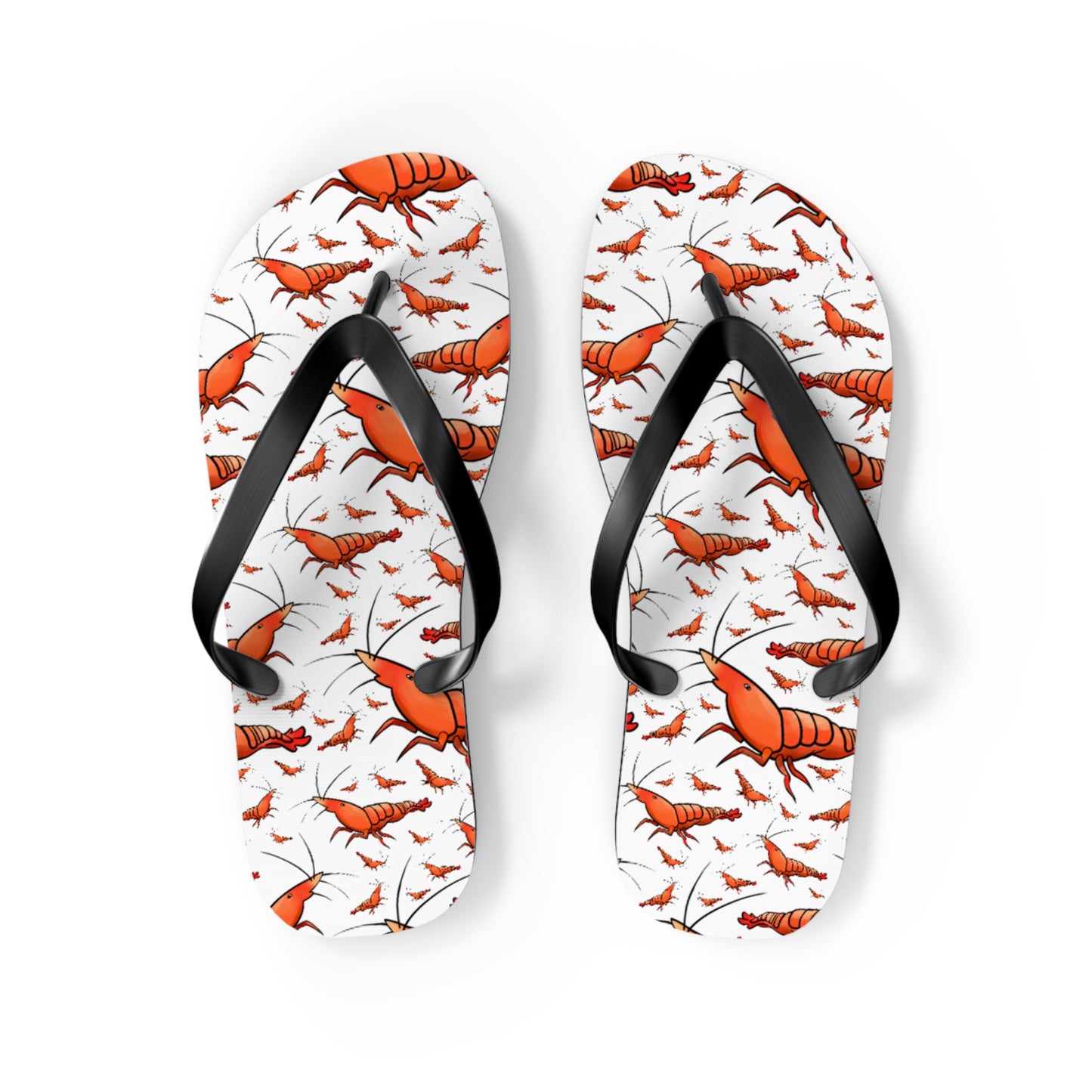 Shrimp Summer Beach and Pool Flip Flops