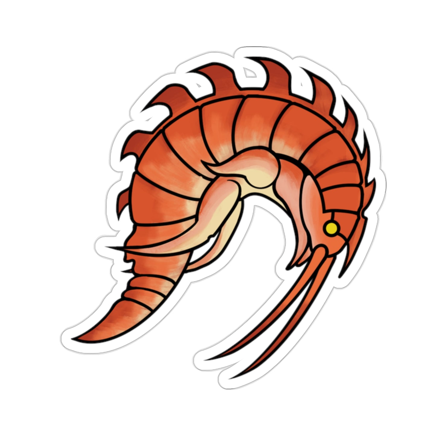 Epimaria Loricata ocean marine animal Kiss-Cut Sticker