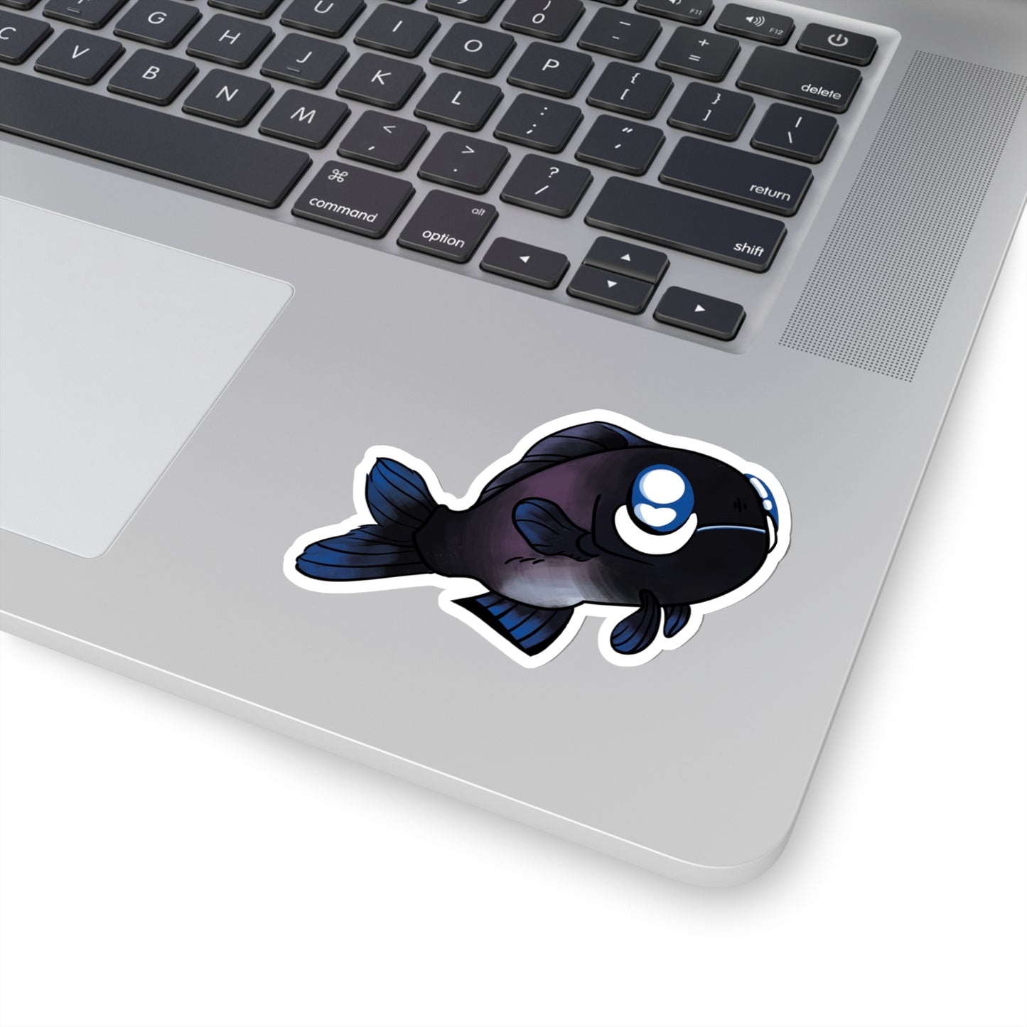 Cute Flashlight fish ocean marine sea animal Kiss-Cut Sticker